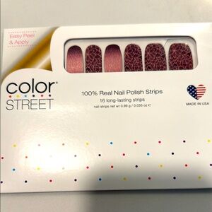 NEW Color Street Rule of Plum Nail Polish Strips